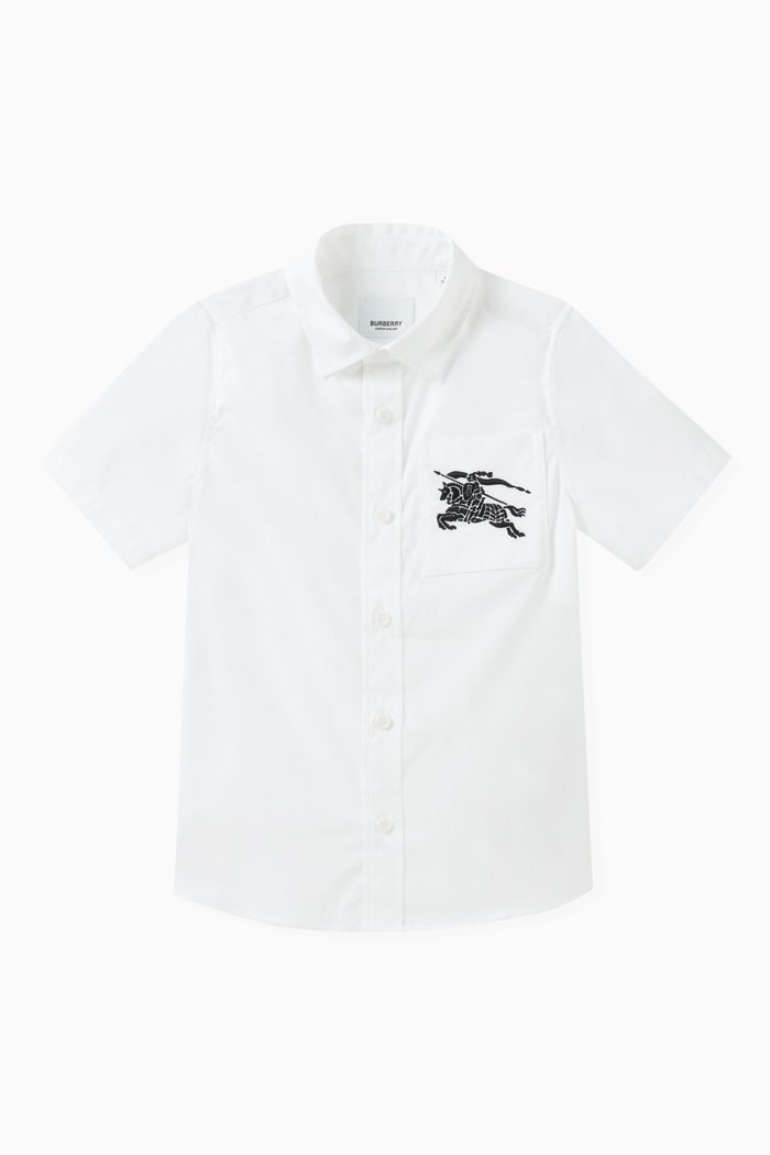 

Logo-embroidered Shirt in Cotton, White