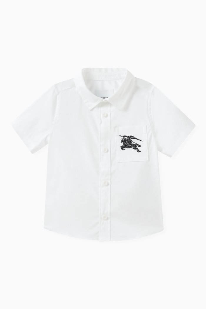

Logo-embroidered Shirt in Cotton, White