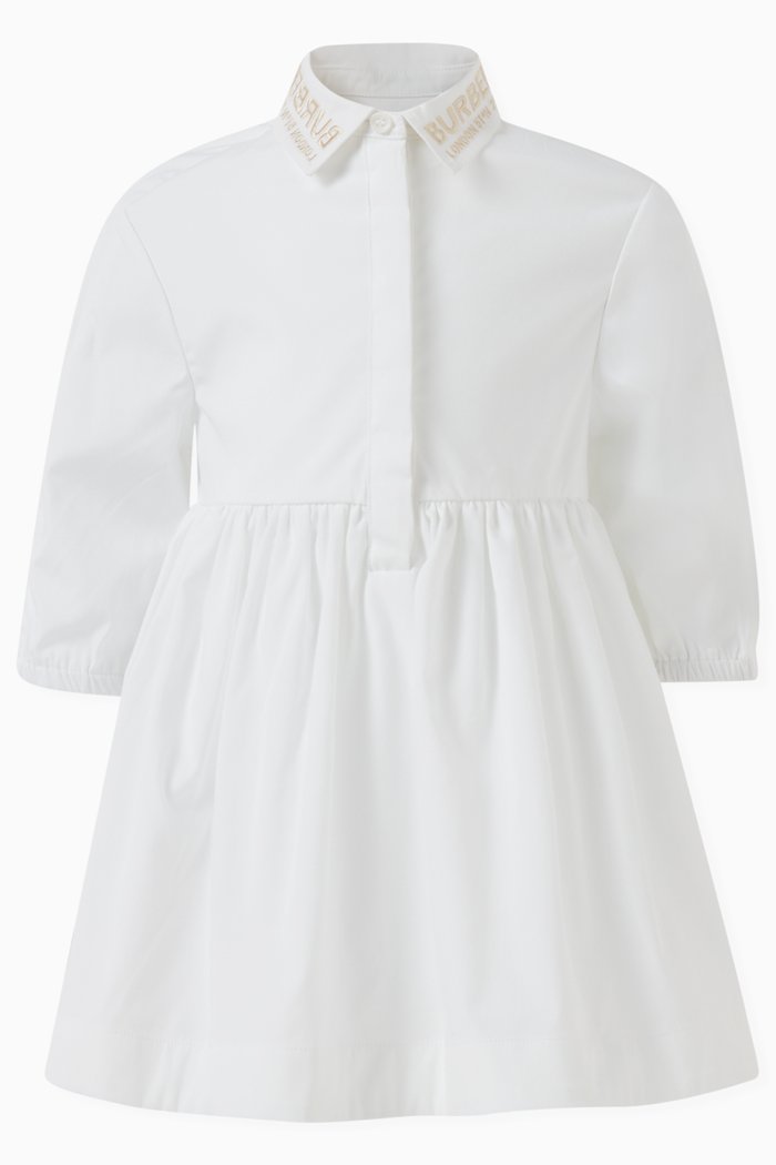 

Logo-embroidered Dress in Cotton, White