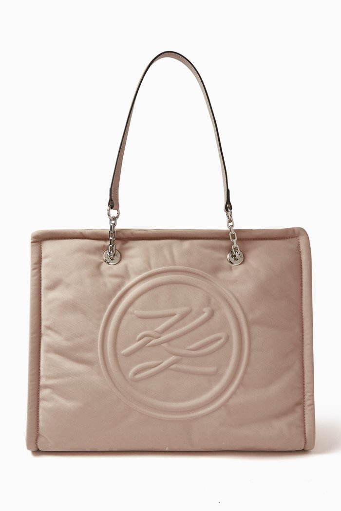 

K/AUTOGRAPH Tote Bag in Nylon, Brown