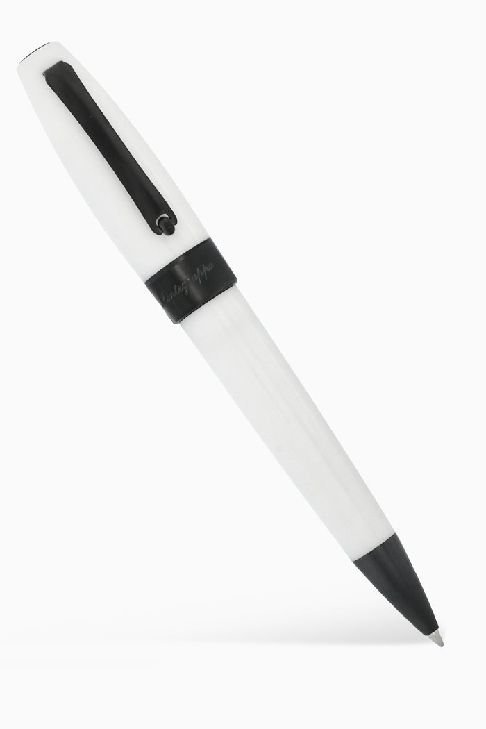 

Fortuna Ballpoint Pen in Resin & Ruthenium, White