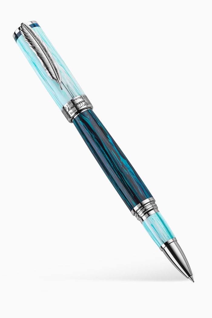 Wild Arctic Rollerball Pen in Resin, Blue