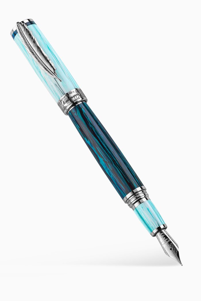 

Wild Arctic Fountain Pen in Resin, Blue