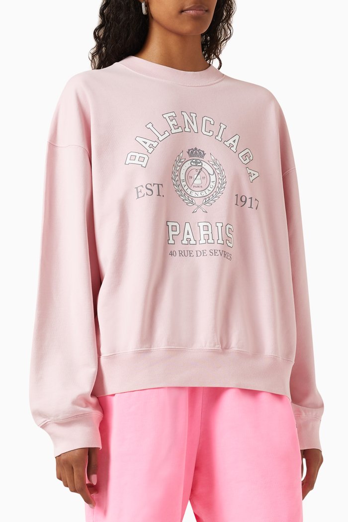 

College 1917 Sweatshirt in Medium Fleece, Pink