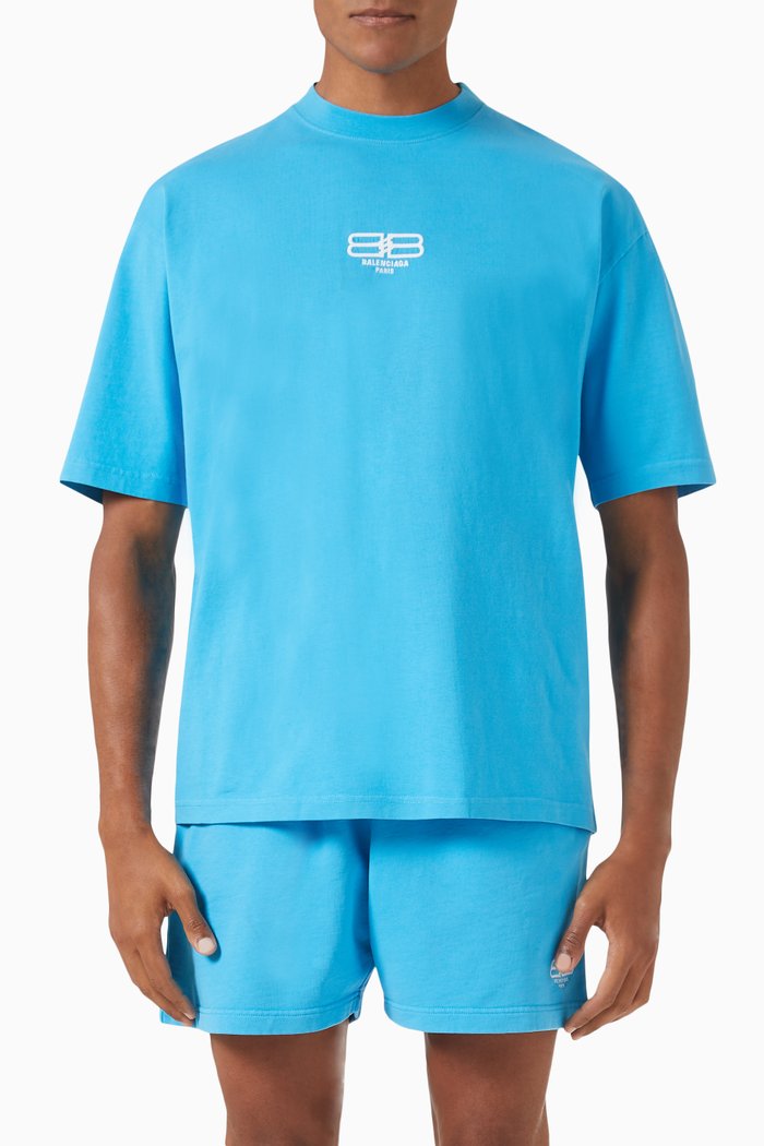 

BB Paris Icon T-Shirt in Vintage Jersey, Blue