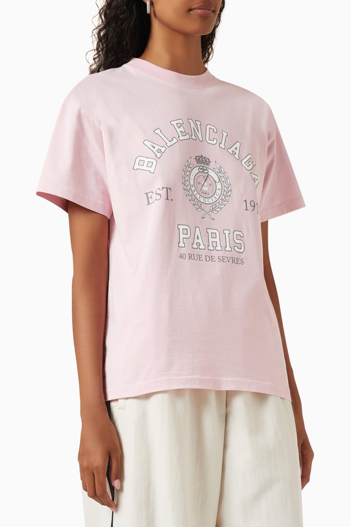 

College 1917 Medium-fit T-shirt in Cotton-jersey, Pink