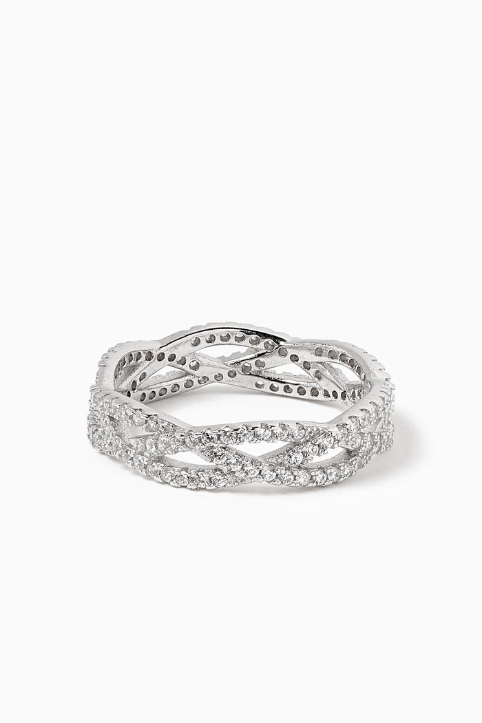 

Crystal Ring in Sterling Silver
