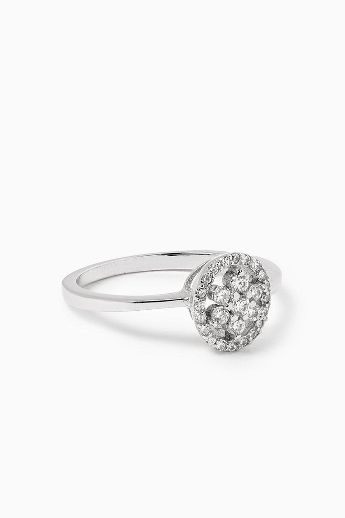 

Crystal Ring in Sterling Silver