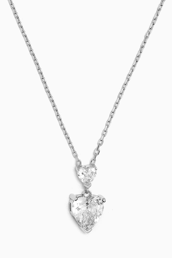 

Heart Crystal Necklace in Sterling Silver