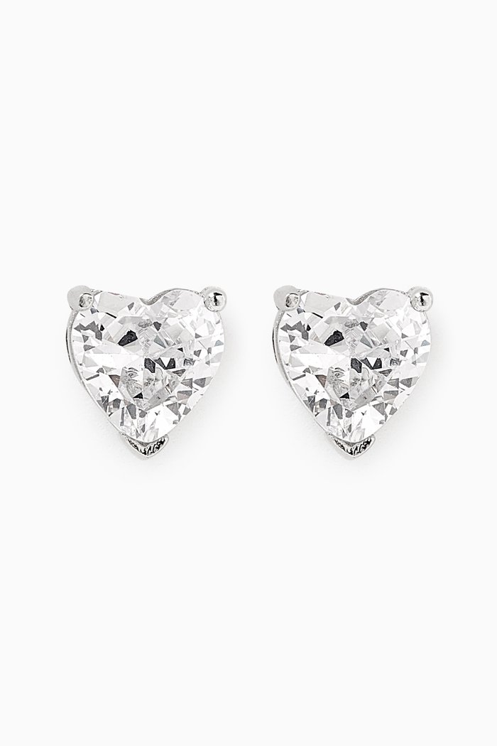 

Heart Stud Earrings in Sterling Silver