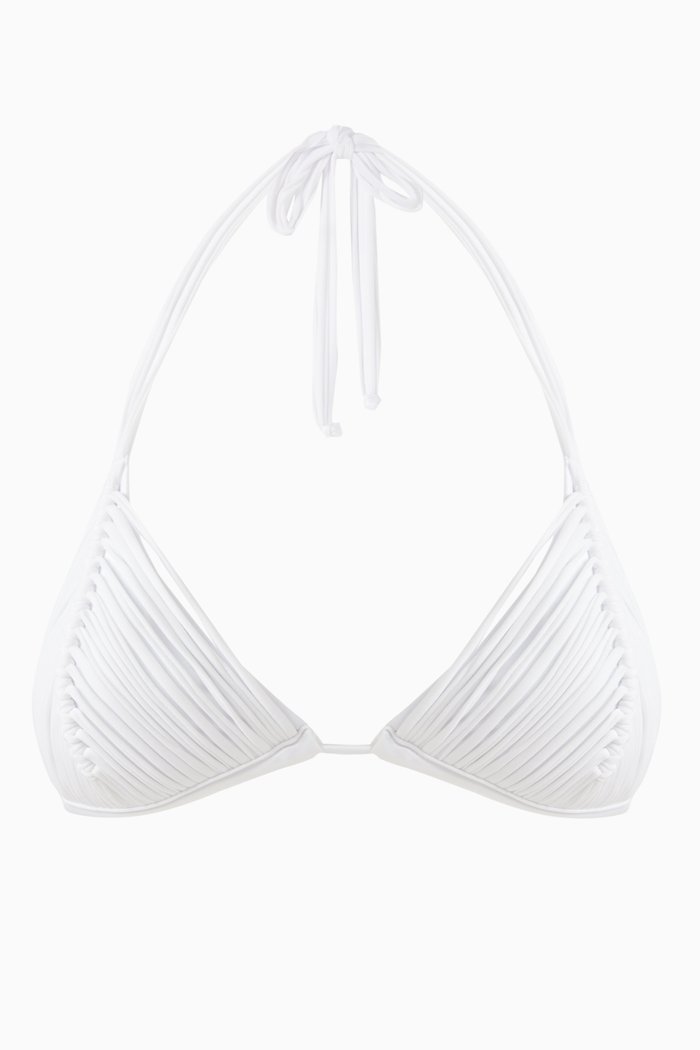 

Isla Triangle Bikini Top, White