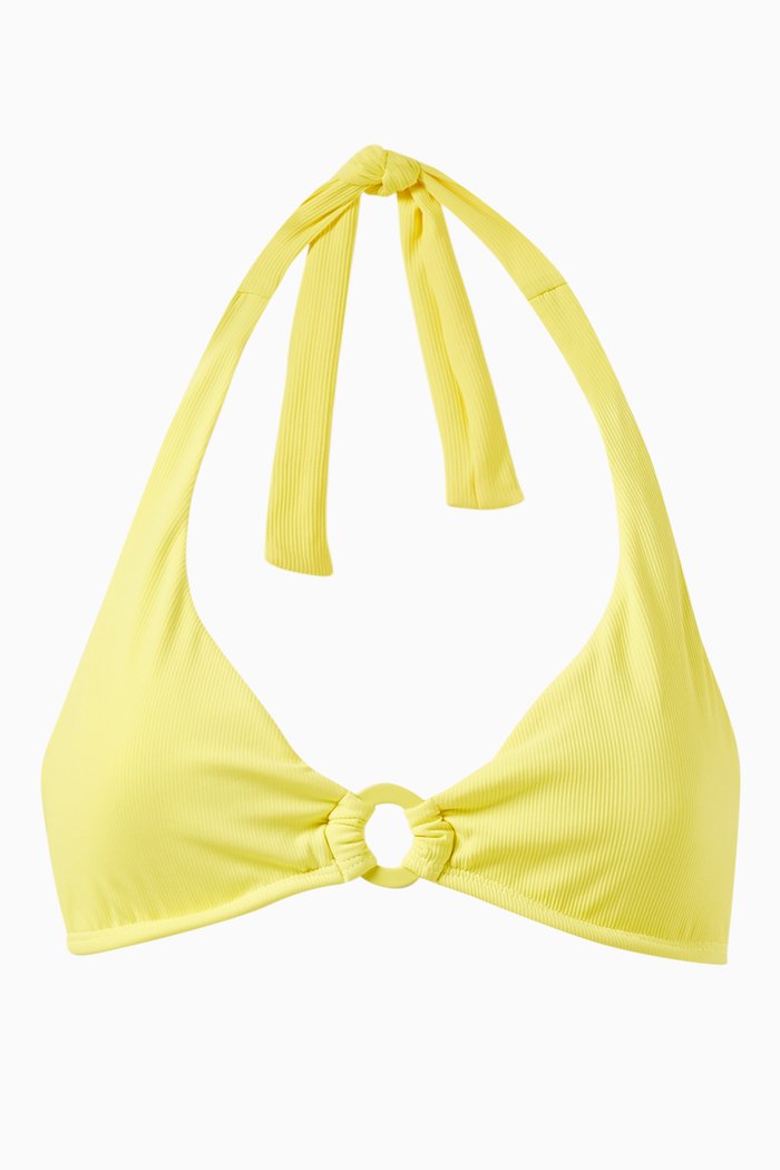 

Donna Halterneck Bikini Top, Yellow