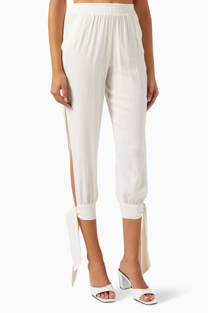 

Landon Slit Pants, White