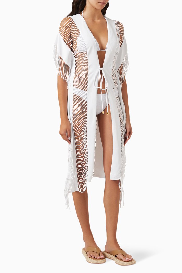 

Monique Tie Kimono, White