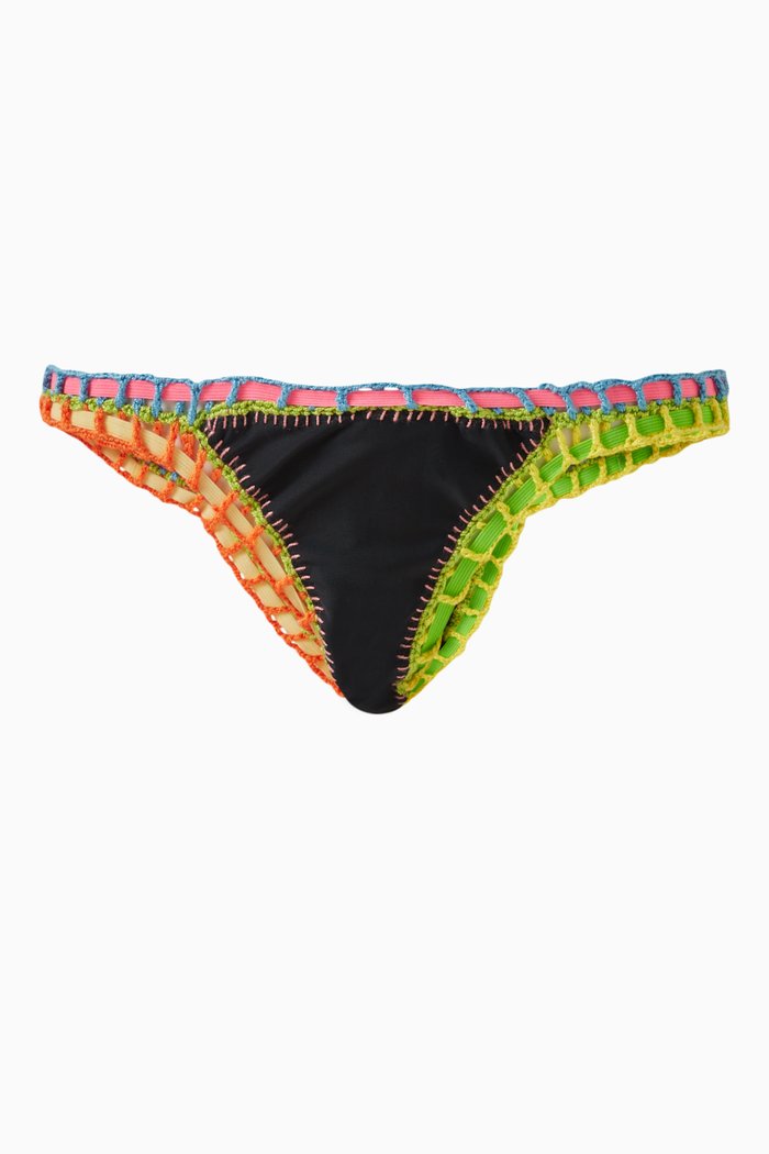 

Crochet Bikini Bottoms, Black