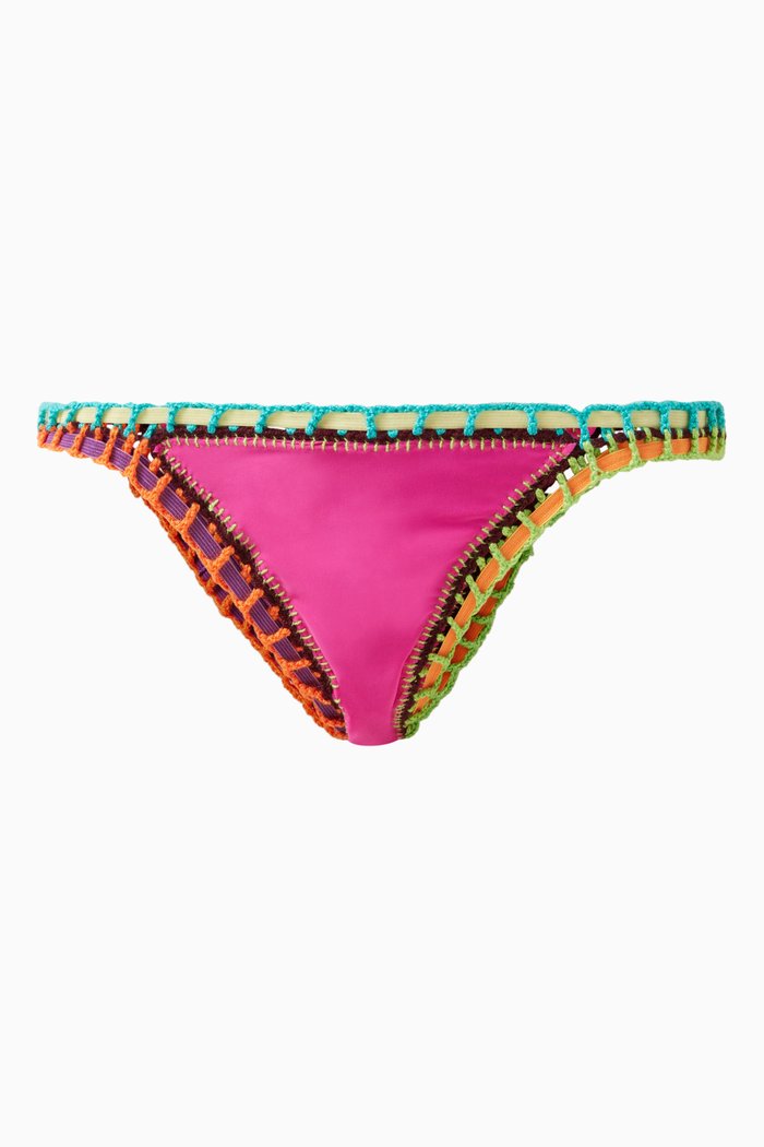 

Crochet Bikini Bottoms, Pink