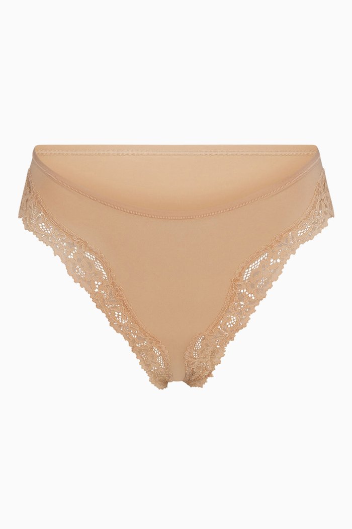 

Fits Everybody Corded Lace Tanga, Grey