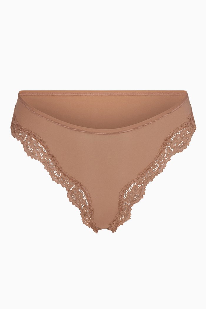

Fits Everybody Corded Lace Tanga, Brown