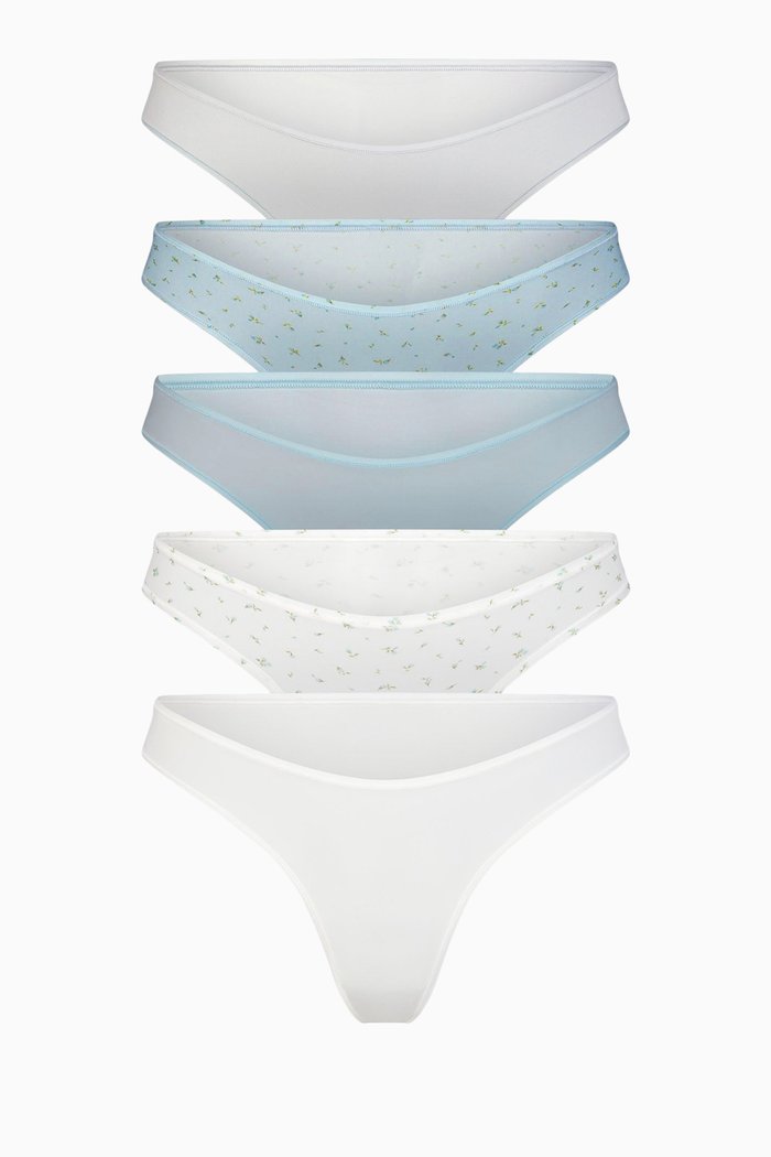 

Fits Everybody Thong Pack, Set of 5, Blue