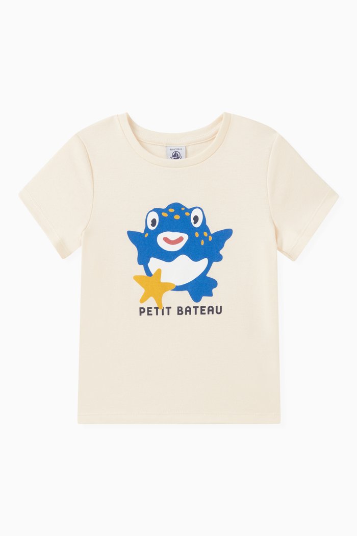 

Graphic-print T-shirt in Cotton, Neutral