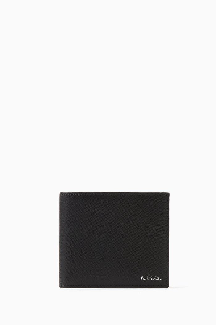 

Mini Nottingham Billfold Wallet in Leather, Black