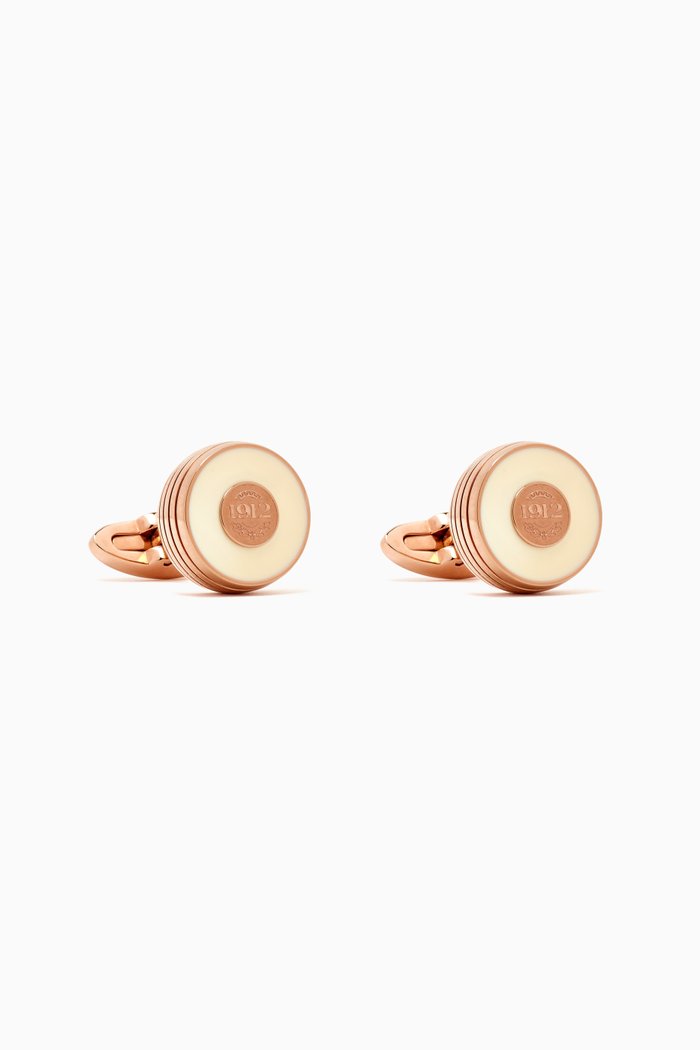 

Piacere Cufflinks in Stainless Steel, Rose gold
