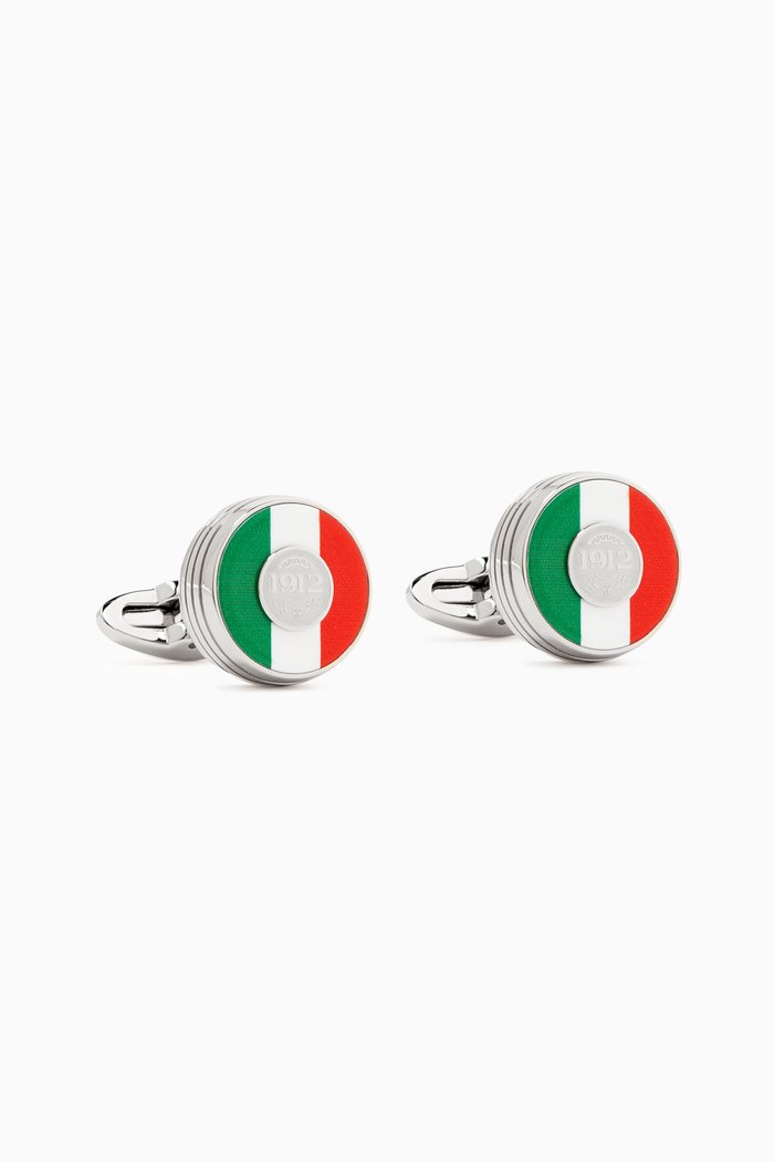 

Tricolore Cufflinks in Stainless Steel, Multicolour