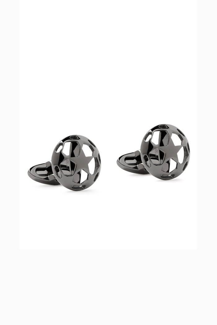 

UEFA Champions League Cufflinks in IP Stainless Steel, Grey