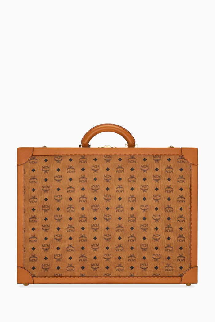 

Small Suitcase in Visetos Monogram Canvas, Brown
