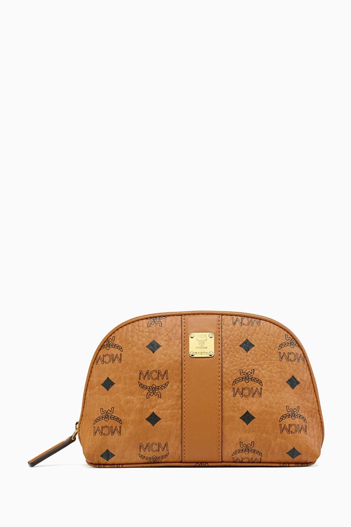 

Aren Cosmetic Pouch in Visetos, Brown