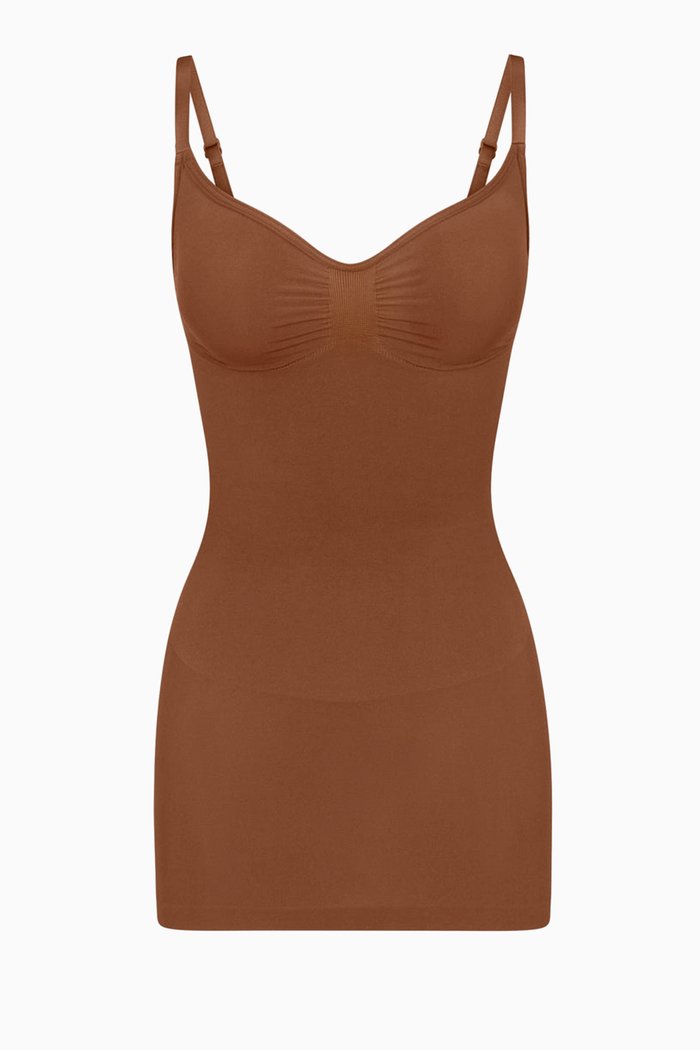 

Seamless Sculpt Slip Dress, Metallic