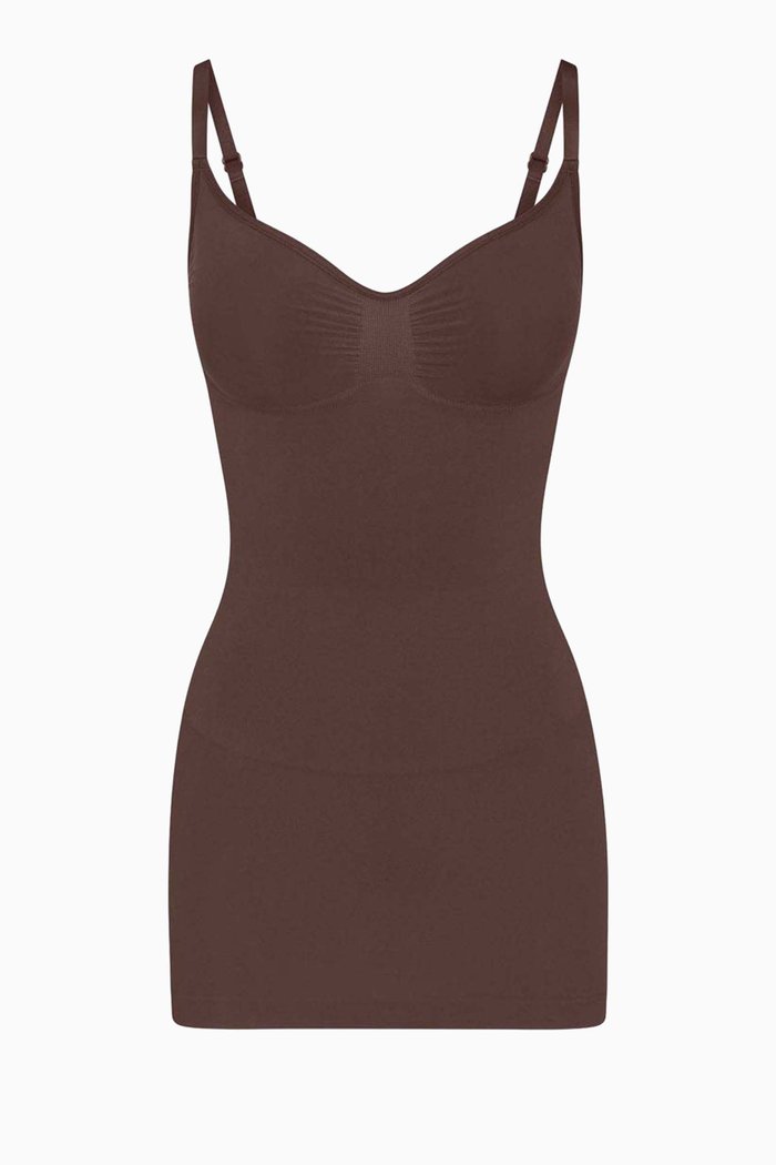 

Seamless Sculpt Slip Dress, Brown