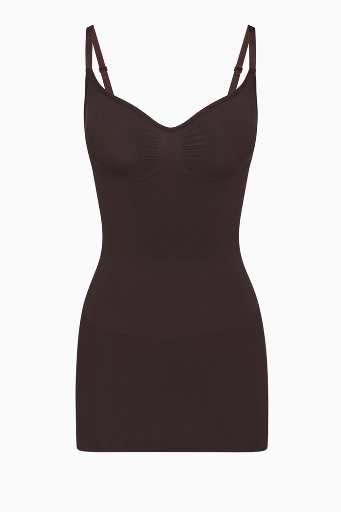 

Seamless Sculpt Slip Dress, Brown
