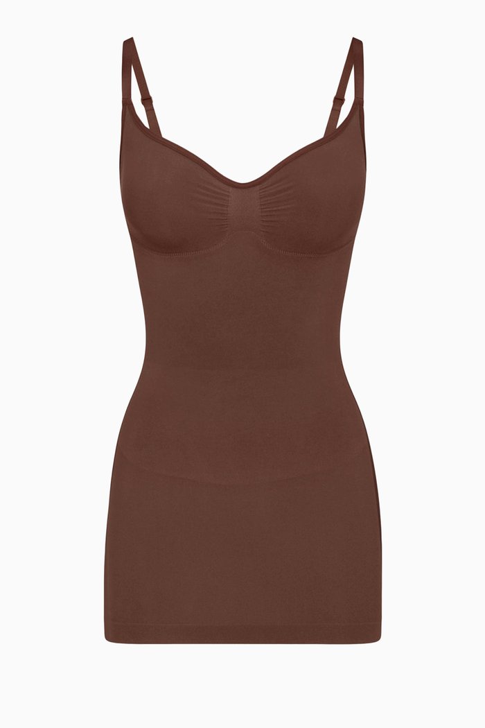 

Seamless Sculpt Slip Dress, Red