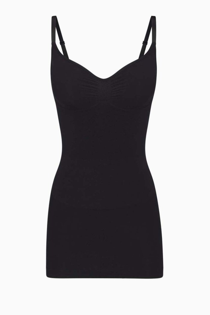 

Seamless Sculpt Slip Dress, Black