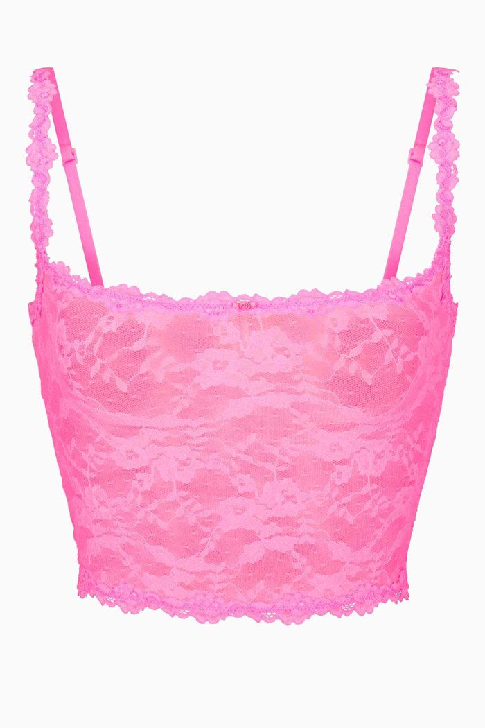 Stretch Lace Cami, Pink