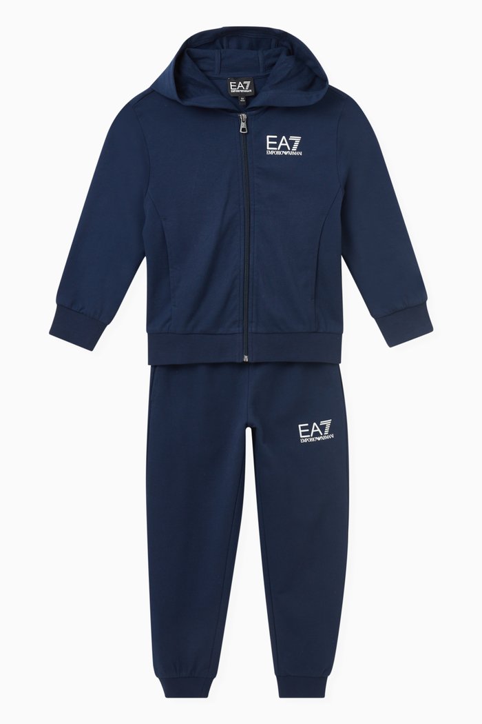 

Logo-detail Tracksuit in Cotton, Blue