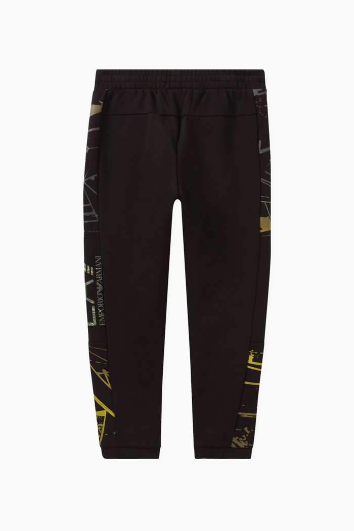 

Stripe-detail Logo Sweatpants in Cotton, Black