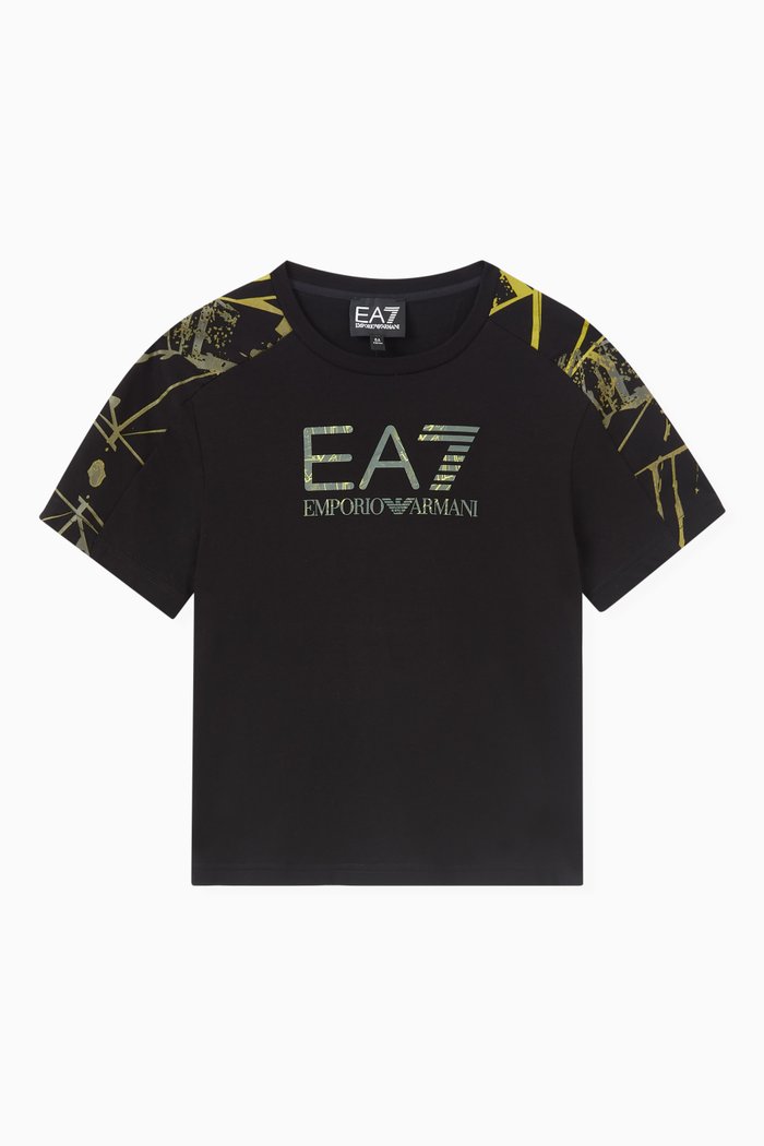 

Logo-print T-shirt in Cotton, Black