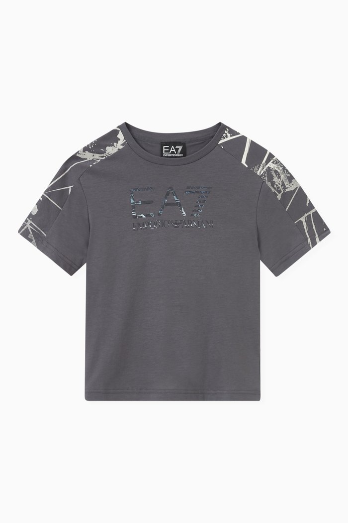 

Logo-print T-shirt in Cotton, Grey