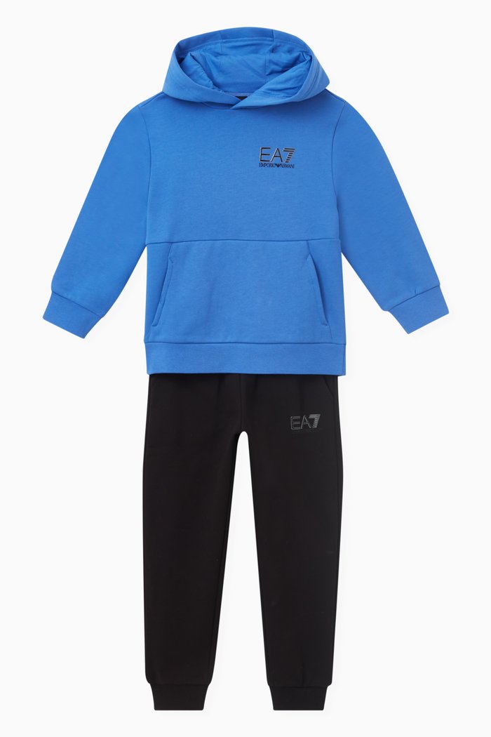 

Logo-detail Tracksuit in Cotton, Blue