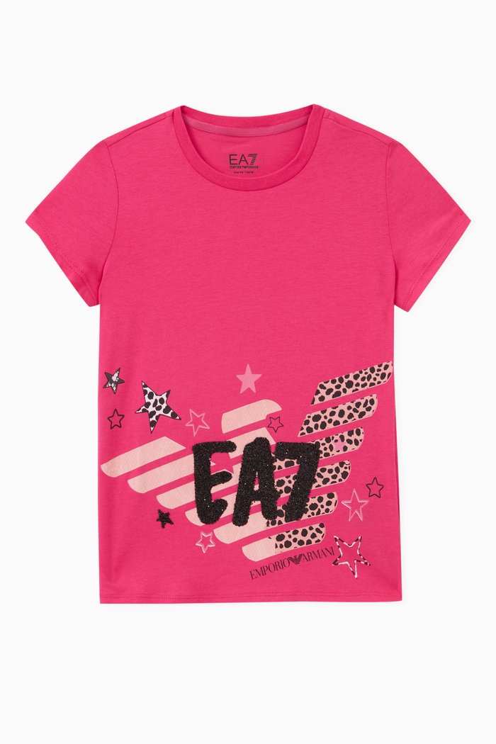 

Logo T-shirt in Cotton-jersey, Pink
