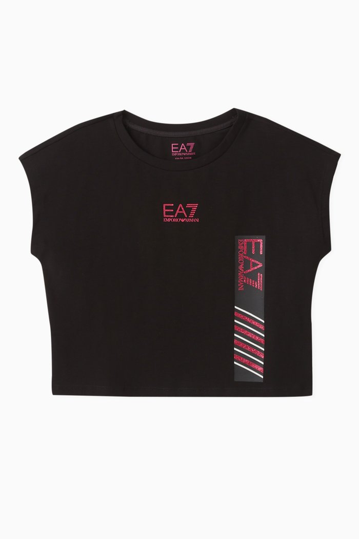 

Train Logo T-Shirt in Cotton, Black