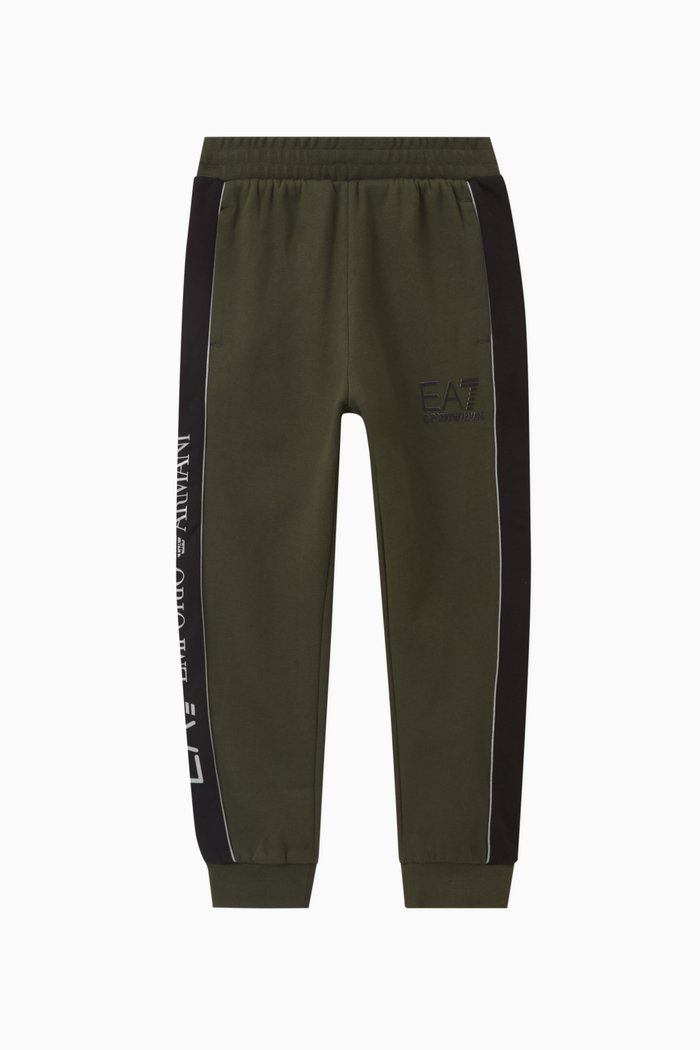 

Logo Tape Sweatpants in Cotton, Green