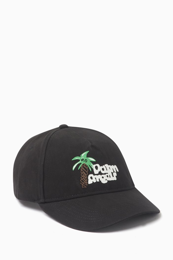 

Sketchy Baseball Cap in Cotton-twill, Black