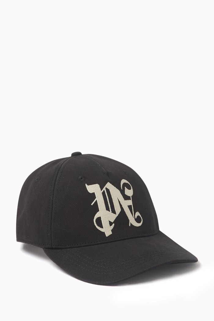 

Monogram Baseball Cap in Cotton, Black