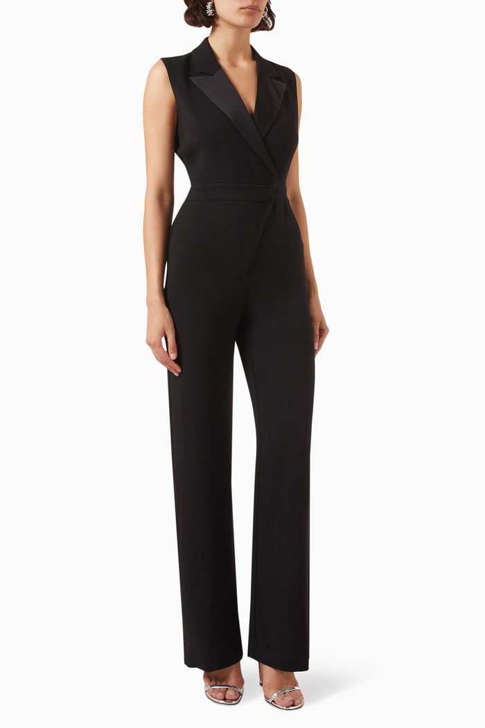

Reyna Jumpsuit in Crepe, Black