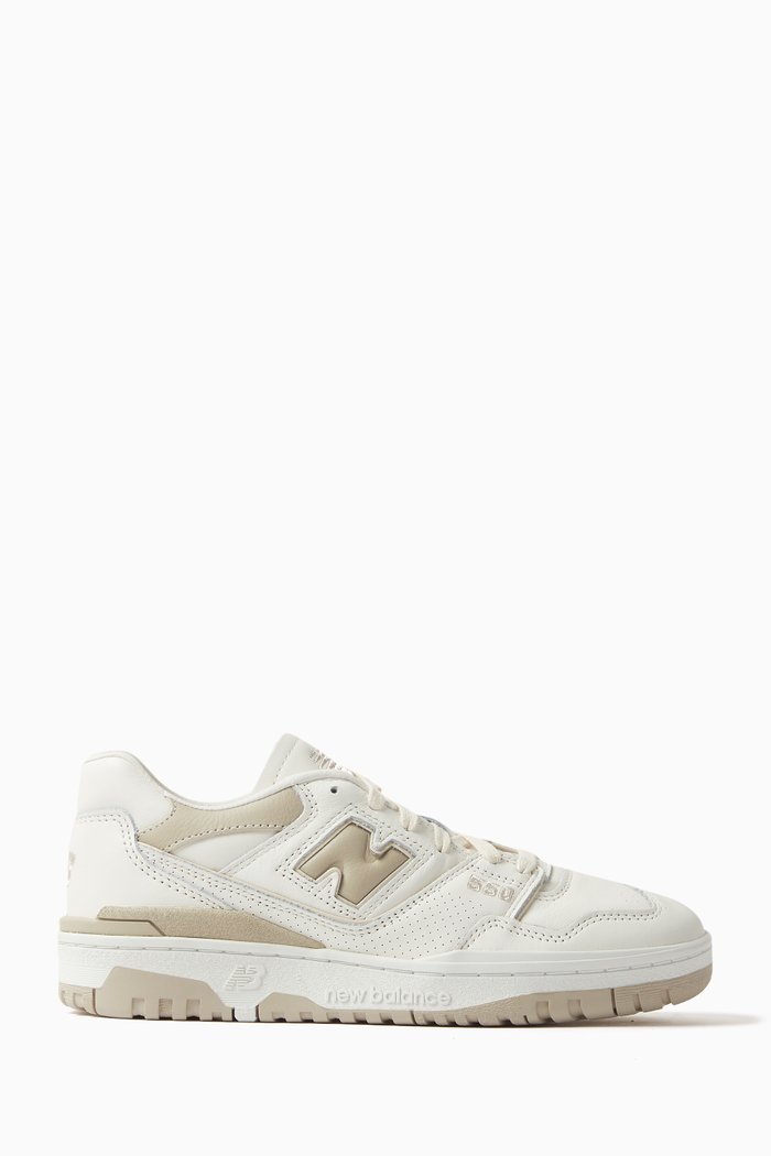 

550 Low-top Sneakers in Leather, Neutral