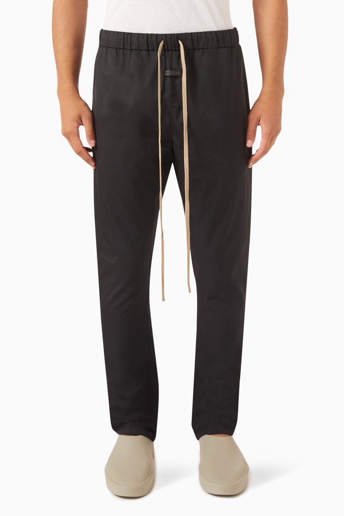 

Eternal Slim Pants in Wool & Nylon, Black
