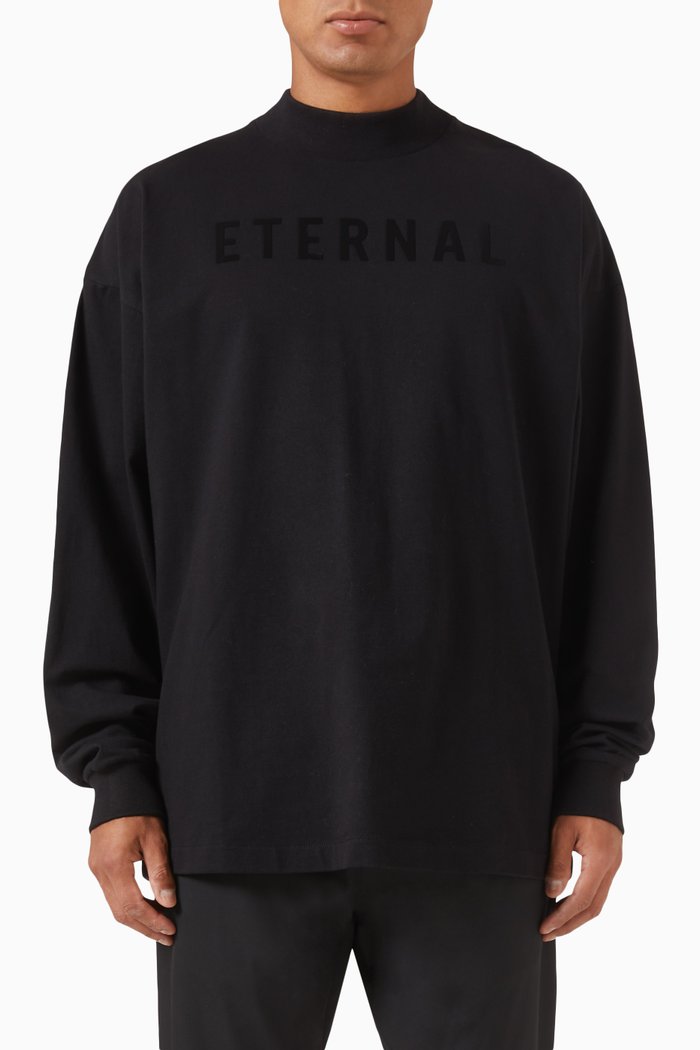 

Eternal T-shirt in Cotton, Black